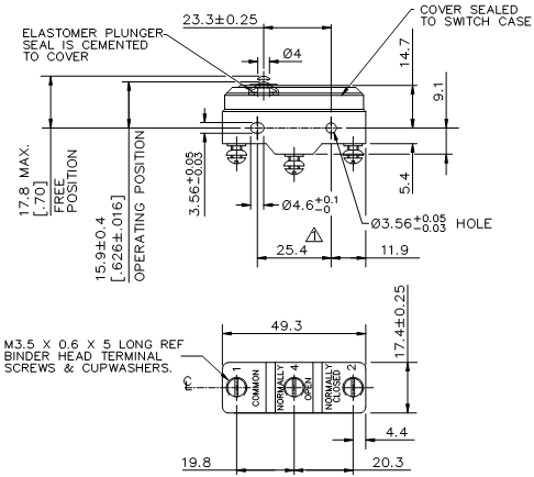 Công tắc hành trình snap BZ-2R55-A2