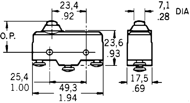 Công tắc hành trình snap BZ-2RD-T4-J