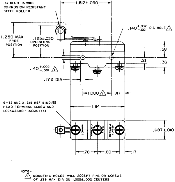 Công tắc hành trình snap BZ-2RL2T04