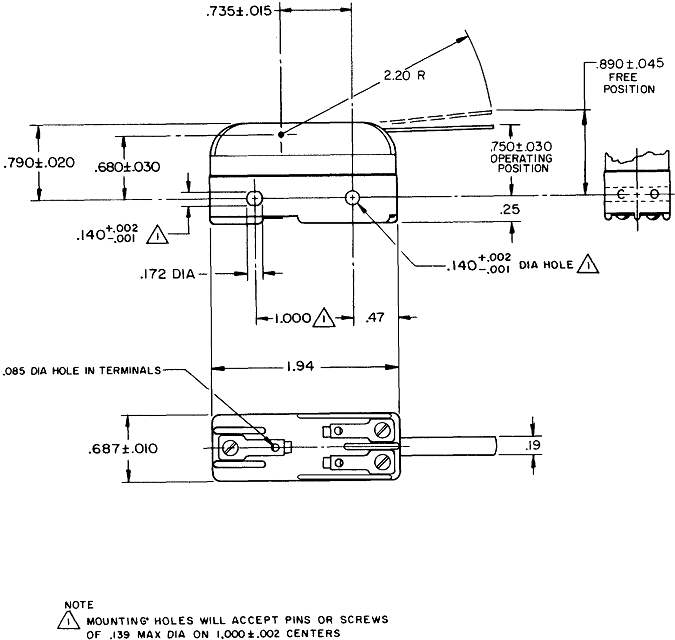 Công tắc hành trình snap BZ-2RM Công tắc hành trình snap BZ-2RM