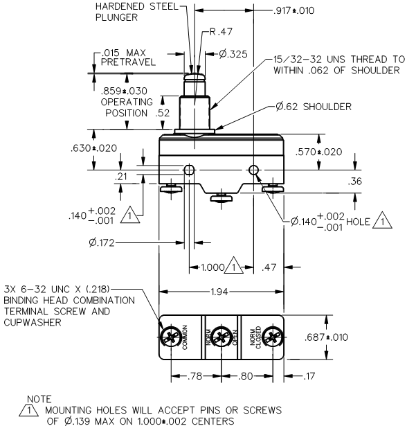 Công tắc hành trình snap BZ-2RQ1004-A2 Công tắc hành trình snap BZ-2RQ1004-A2