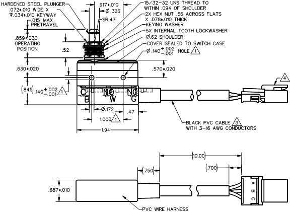 Công tắc hành trình snap BZ-2RQ1015-W109