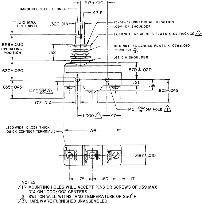 Công tắc hành trình snap BZ-2RQ124-D6