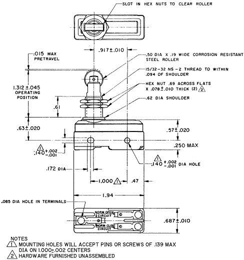 Công tắc hành trình snap BZ-2RQ18