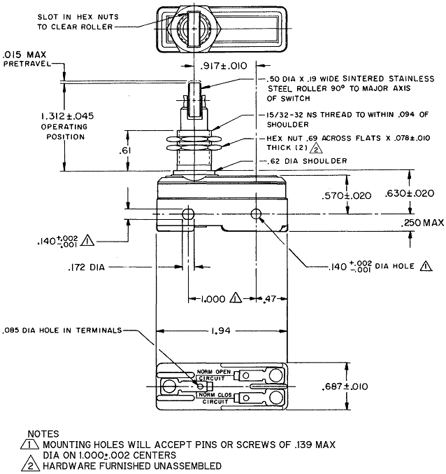 Công tắc hành trình snap BZ-2RQ181 Công tắc hành trình snap BZ-2RQ181