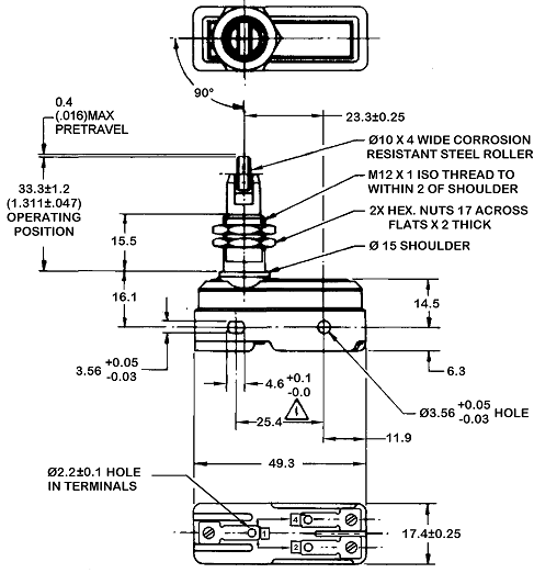 Công tắc hành trình snap BZ-2RQ181M Công tắc hành trình snap BZ-2RQ181M