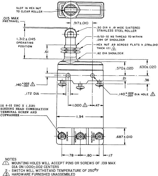Công tắc hành trình snap BZ-2RQ1824-A2 Công tắc hành trình snap BZ-2RQ1824-A2