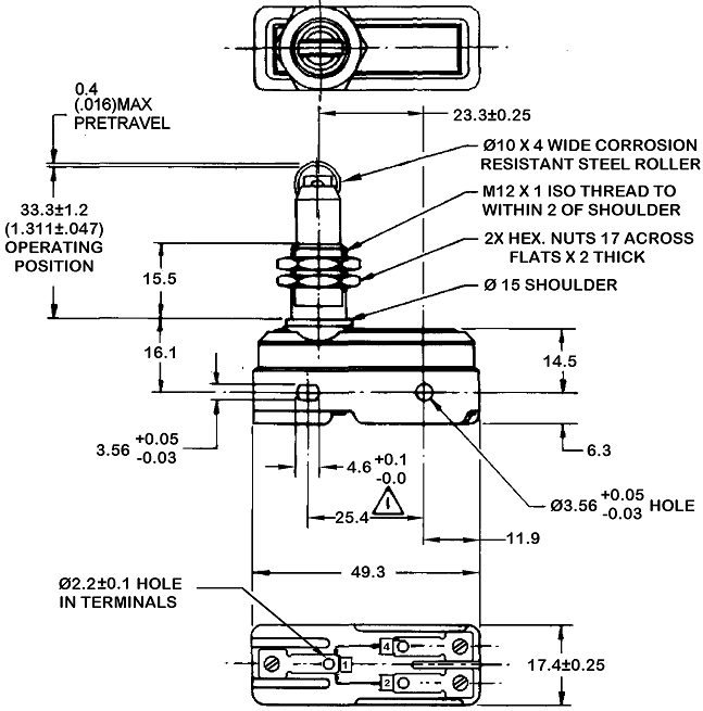 Công tắc hành trình snap BZ-2RQ18M