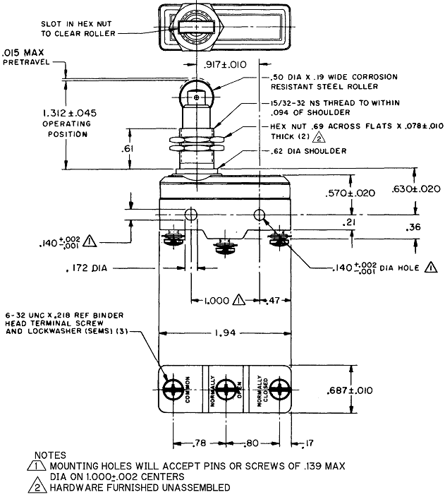 Công tắc hành trình snap BZ-2RQ18T