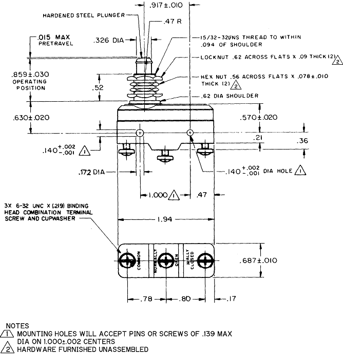 Công tắc hành trình snap BZ-2RQ1-A2