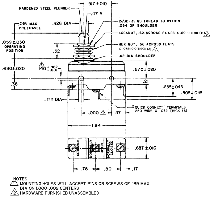 Công tắc hành trình snap BZ-2RQ1-D6