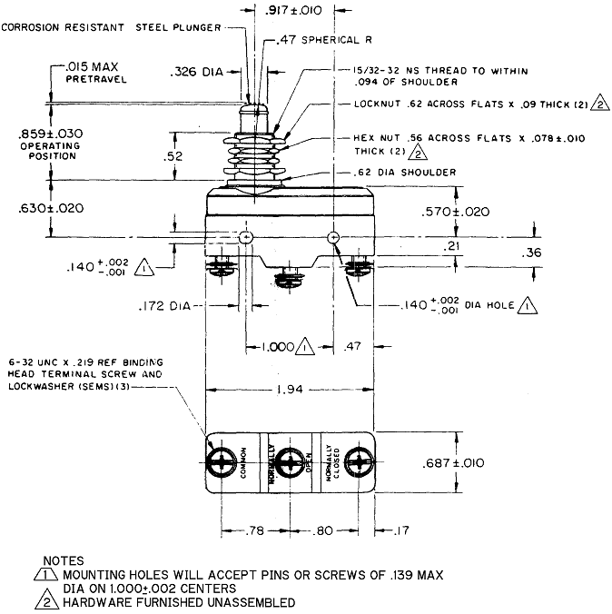Công tắc hành trình snap BZ-2RQ1T04 Công tắc hành trình snap BZ-2RQ1T04
