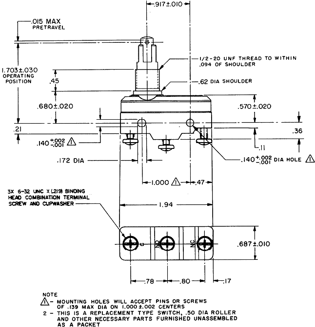 Công tắc hành trình snap  BZ-2RQ69