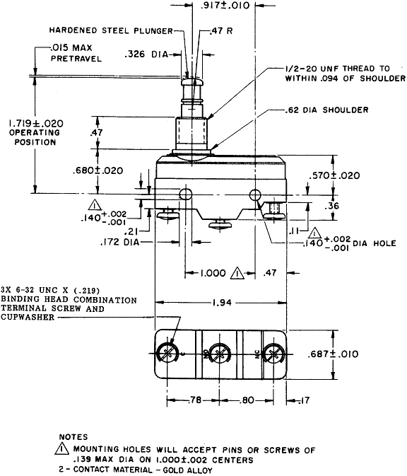 Công tắc hành trình snap BZ-2RQ7722 Công tắc hành trình snap BZ-2RQ7722