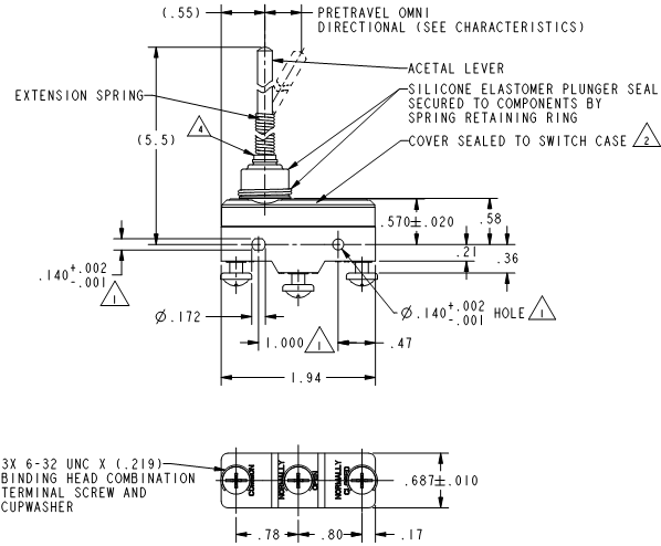 Công tắc hành trình snap BZ-2RQW15-A2 Công tắc hành trình snap BZ-2RQW15-A2