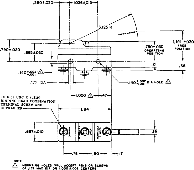 Công tắc hành trình snap BZ-2RW80136-A2 Công tắc hành trình snap BZ-2RW80136-A2