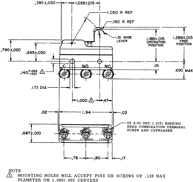 Công tắc hành trình snap BZ-2RW80147-P4 Công tắc hành trình snap BZ-2RW80147-P4