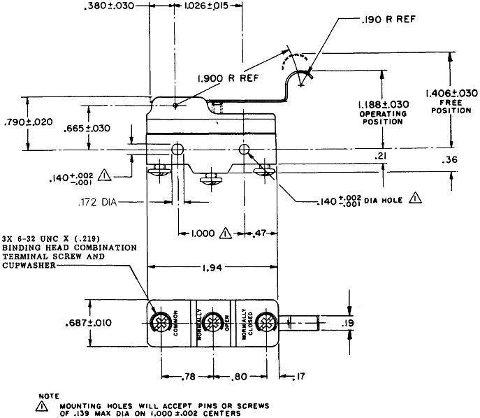Công tắc hành trình snap BZ-2RW80196-A2 Công tắc hành trình snap BZ-2RW80196-A2
