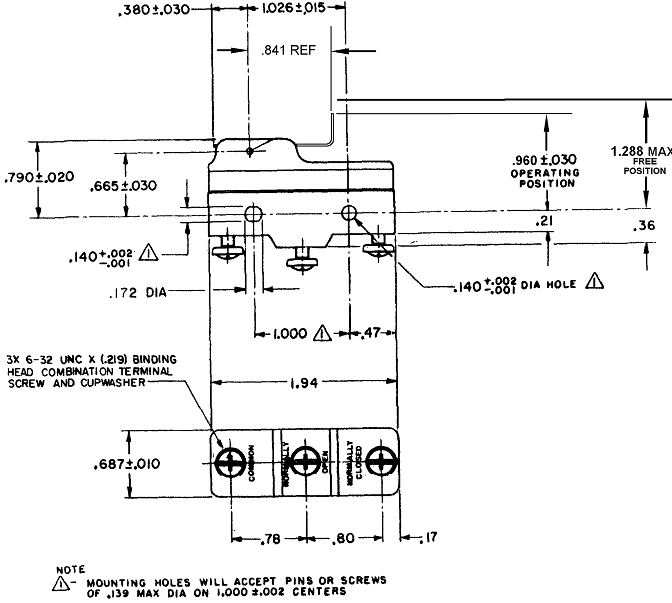 Công tắc hành trình snap BZ-2RW80288-A2 Công tắc hành trình snap BZ-2RW80288-A2