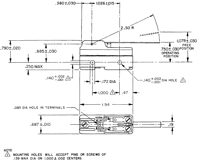 Công tắc hành trình snap BZ-2RW80331 Công tắc hành trình snap BZ-2RW80331