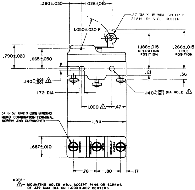 Công tắc hành trình snap BZ-2RW822-A2 Công tắc hành trình snap BZ-2RW822-A2