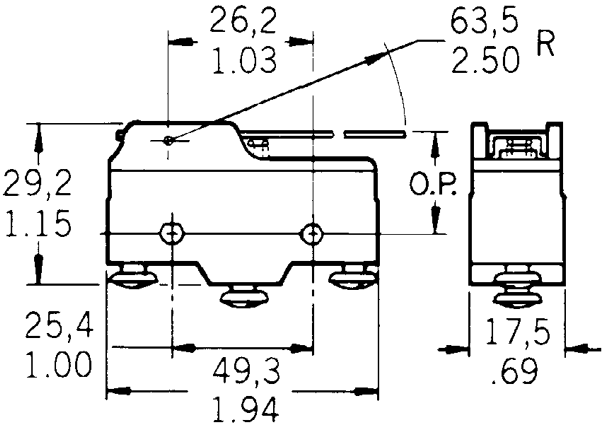 Công tắc hành trình snap BZ-2RW82-T4-J Công tắc hành trình snap BZ-2RW82-T4-J