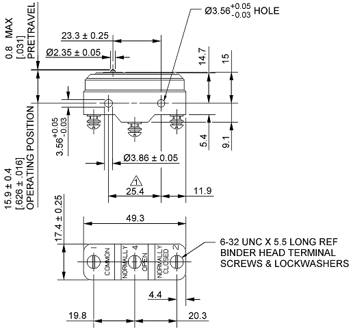 Công tắc hành trình snap BZ-7RT Công tắc hành trình snap BZ-7RT