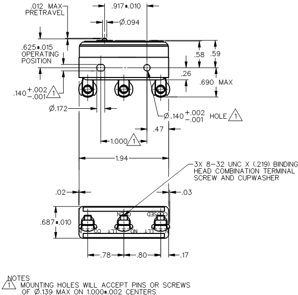 Công tắc hành trình snap BZ-R370-P5 Công tắc hành trình snap BZ-R370-P5