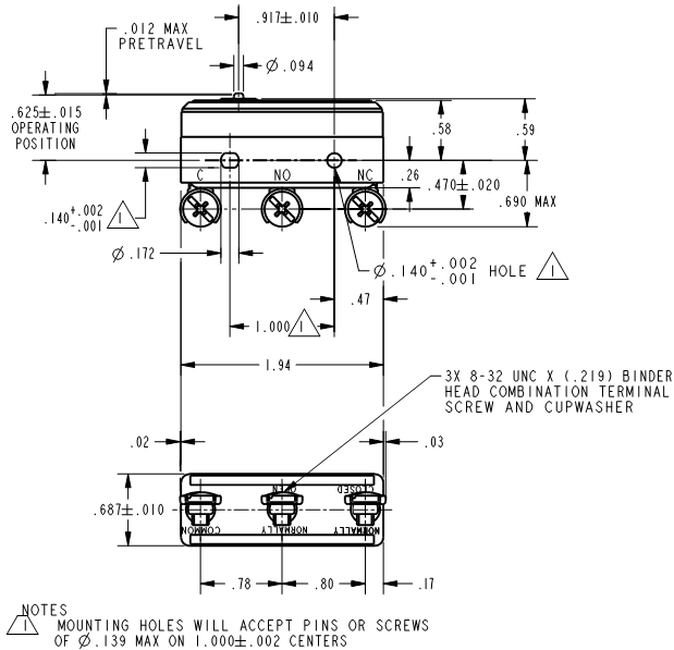 Công tắc hành trình snap BZ-R-P4