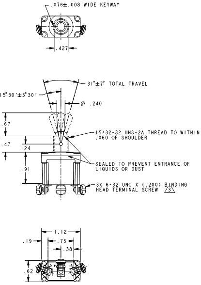 Công tắc lật honeywell 31NT1-7 Công tắc lật honeywell 31NT1-7