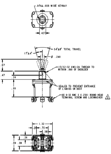 Công tắc lật honeywell 32NT1-70 Công tắc lật honeywell 32NT1-70