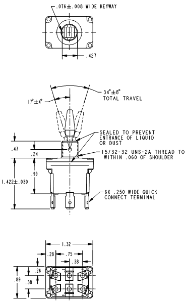 Công tắc lật honeywell 4NT1-50 Công tắc lật honeywell 4NT1-50