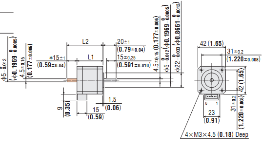 DC Stepping Motor & Driver Oriental RBK246PA-R26