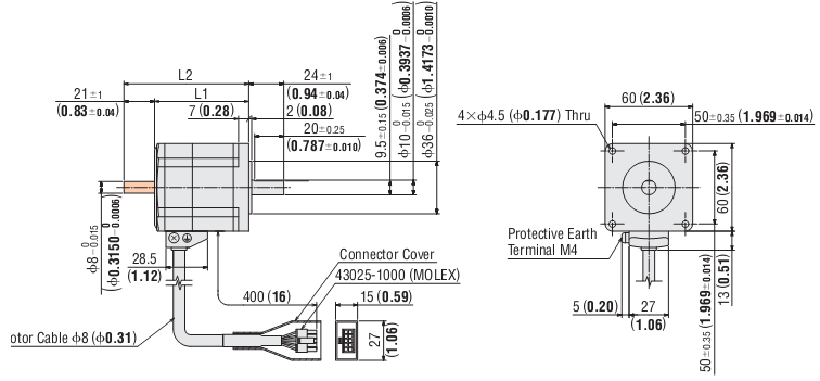 DC Stepping Motor & Driver Oriental AR66BK-3 DC Stepping Motor & Driver Oriental AR66BK-3
