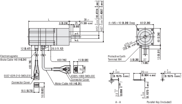 DC Stepping Motor & Driver Oriental AR66MK-N5-3 DC Stepping Motor & Driver Oriental AR66MK-N5-3