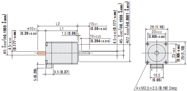 DC Stepping Motor & Driver Oriental CMK225PAP DC Stepping Motor & Driver Oriental CMK225PAP