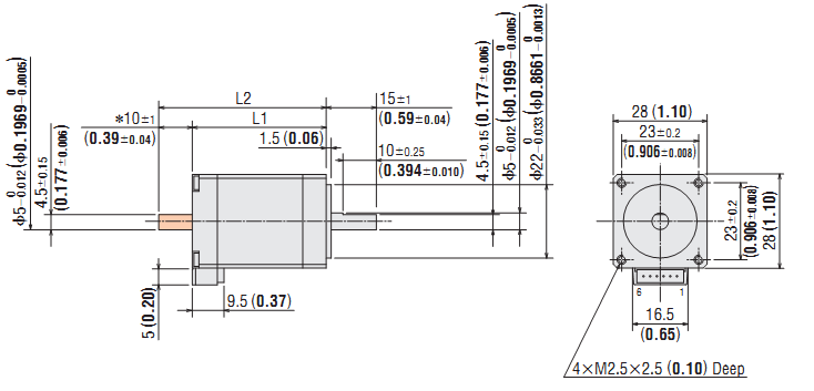 DC Stepping Motor & Driver Oriental CMK225PBP DC Stepping Motor & Driver Oriental CMK225PBP
