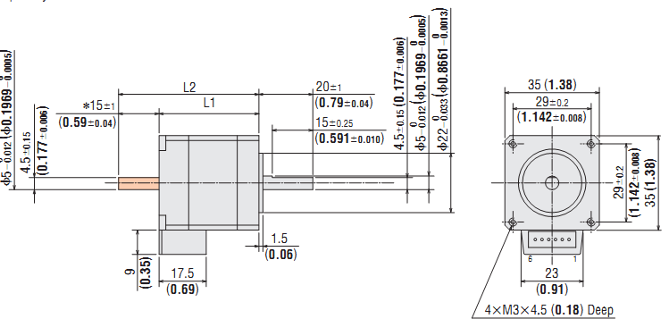 DC Stepping Motor & Driver Oriental CMK233PBP