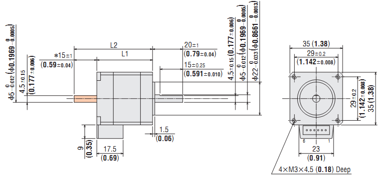 DC Stepping Motor & Driver Oriental CMK235PBP