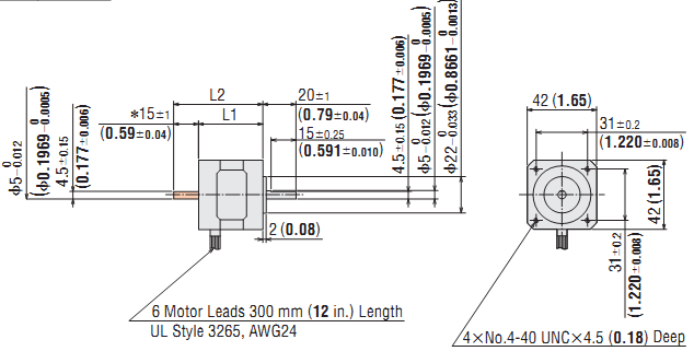 DC Stepping Motor & Driver Oriental CMK243MAPA