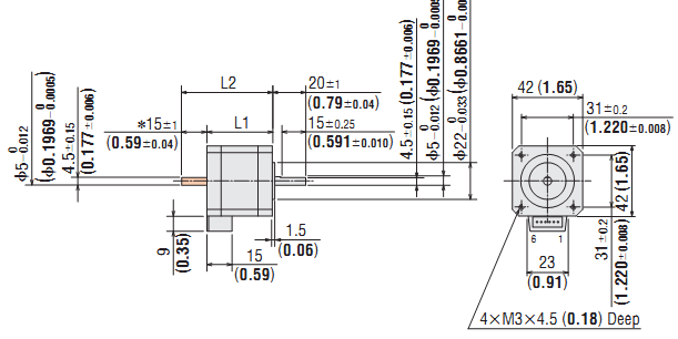 DC Stepping Motor & Driver Oriental CMK246PAP DC Stepping Motor & Driver Oriental CMK246PAP