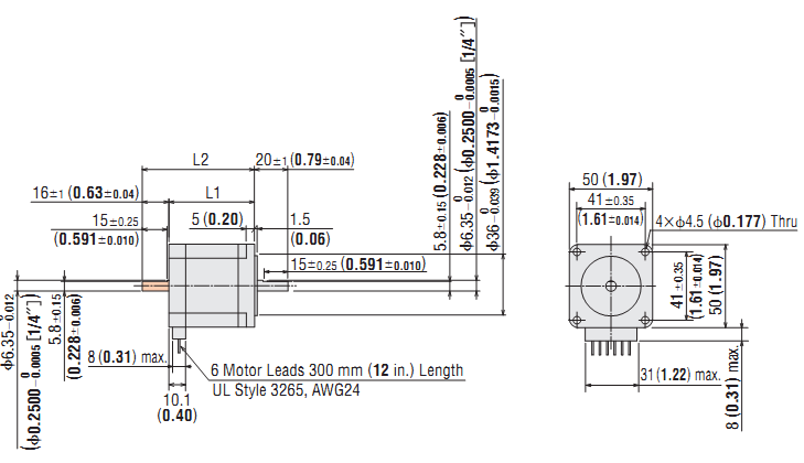 DC Stepping Motor & Driver Oriental CMK256AP DC Stepping Motor & Driver Oriental CMK256AP