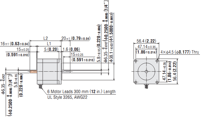 DC Stepping Motor & Driver Oriental CMK264MAP DC Stepping Motor & Driver Oriental CMK264MAP