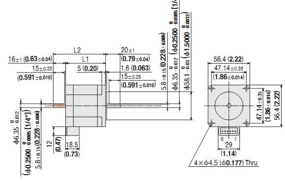 DC Stepping Motor & Driver Oriental CMK268PAPA DC Stepping Motor & Driver Oriental CMK268PAPA