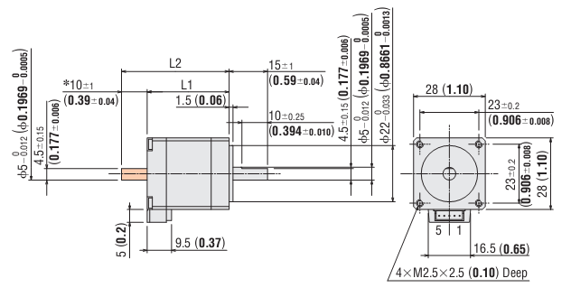 DC Stepping Motor & Driver Oriental CRK525PBKP DC Stepping Motor & Driver Oriental CRK525PBKP