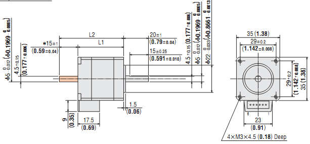 DC Stepping Motor & Driver Oriental RBK235PA DC Stepping Motor & Driver Oriental RBK235PA