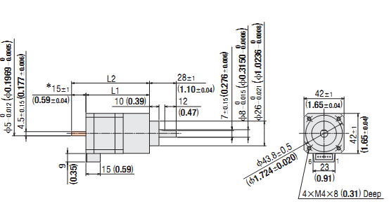 DC Stepping Motor & Driver Oriental RBK244PA-P10 DC Stepping Motor & Driver Oriental RBK244PA-P10