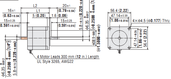 DC Stepping Motor & Driver Oriental RBK264A DC Stepping Motor & Driver Oriental RBK264A