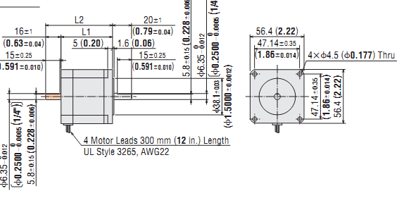 DC Stepping Motor & Driver Oriental RBK268A-R26