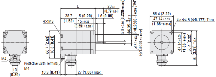 DC Stepping Motor & Driver Oriental RBK268T